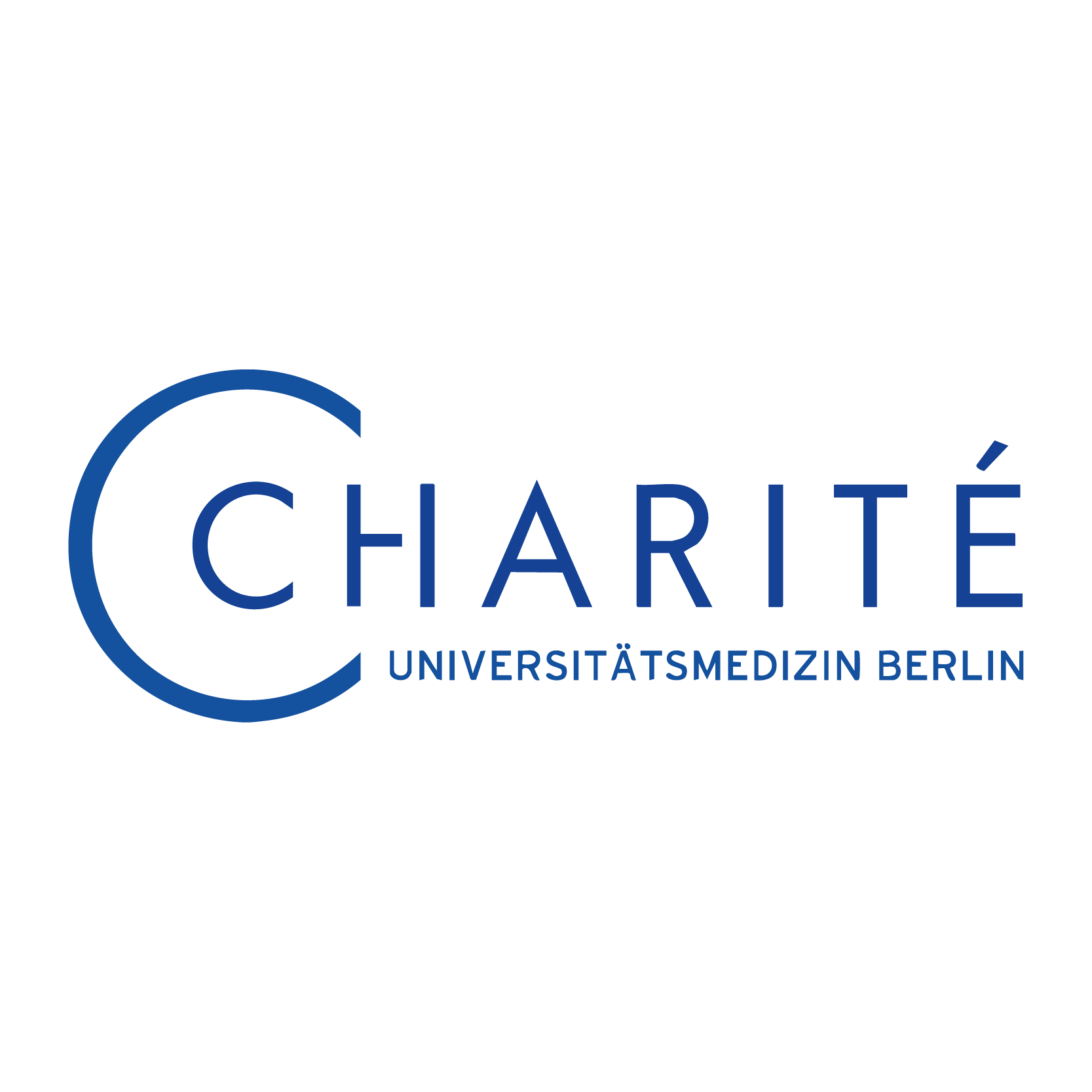 Logo der Charité, einer der größten Universitätskliniken Europas, bekannt für medizinische Forschung und Patientenversorgung in Berlin.