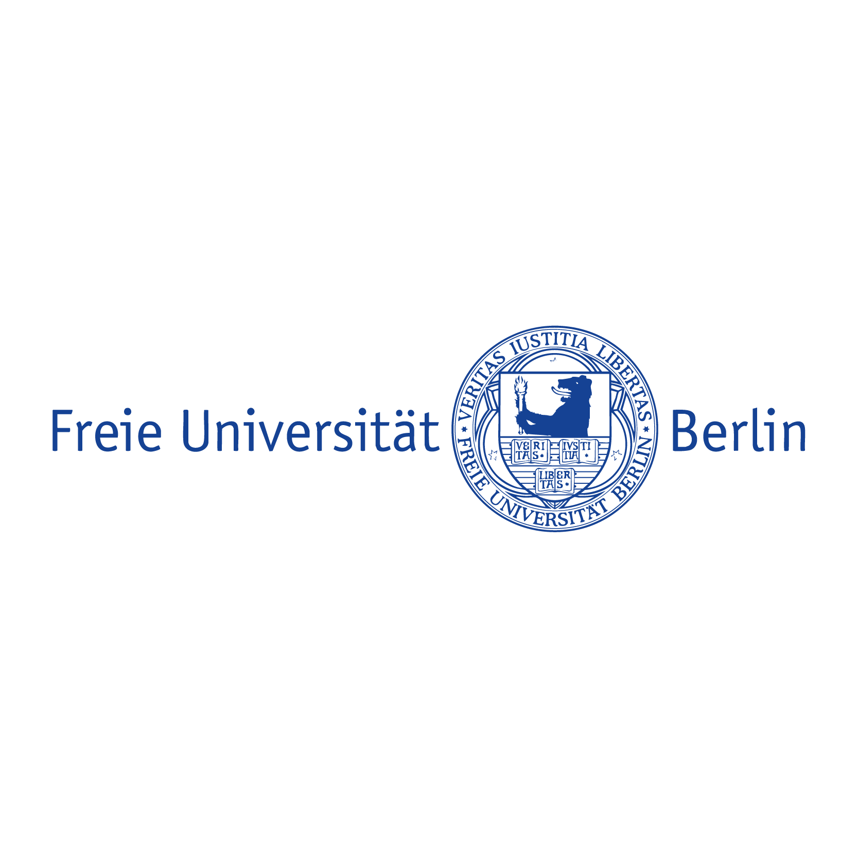 Logo der Freien Universität Berlin in blauer Farbe, geeignet für akademische und bildungsbezogene Inhalte.